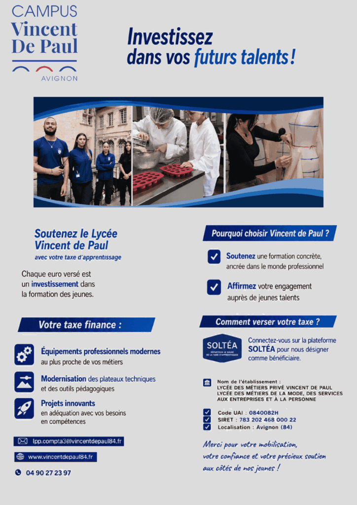 Flyer 2026 de la taxe d'apprentissage